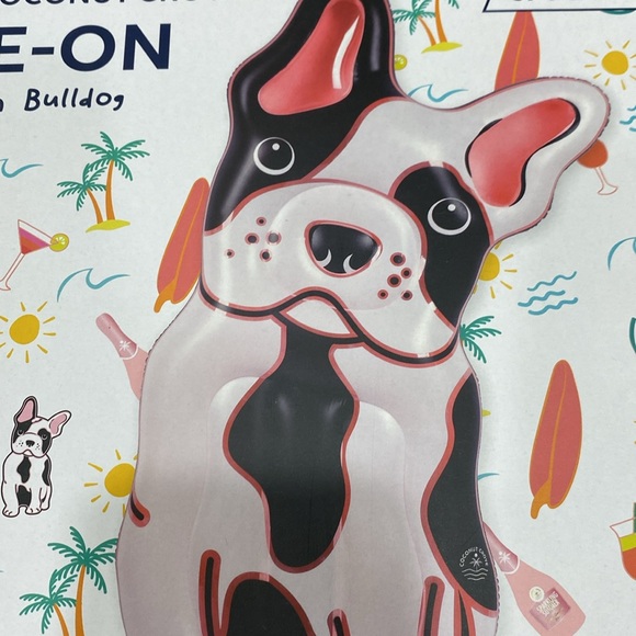 COPY - NWOT.  Coconut Grove, inflatable, lie-on, “French Bulldog”, pool raft. - Picture 2 of 13